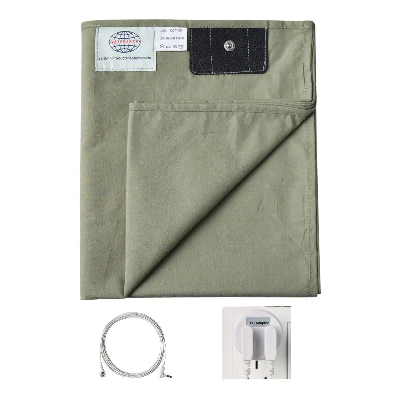 Grounding Bed Sheet With 5% Conductive Silver Fiber Organic Cotton