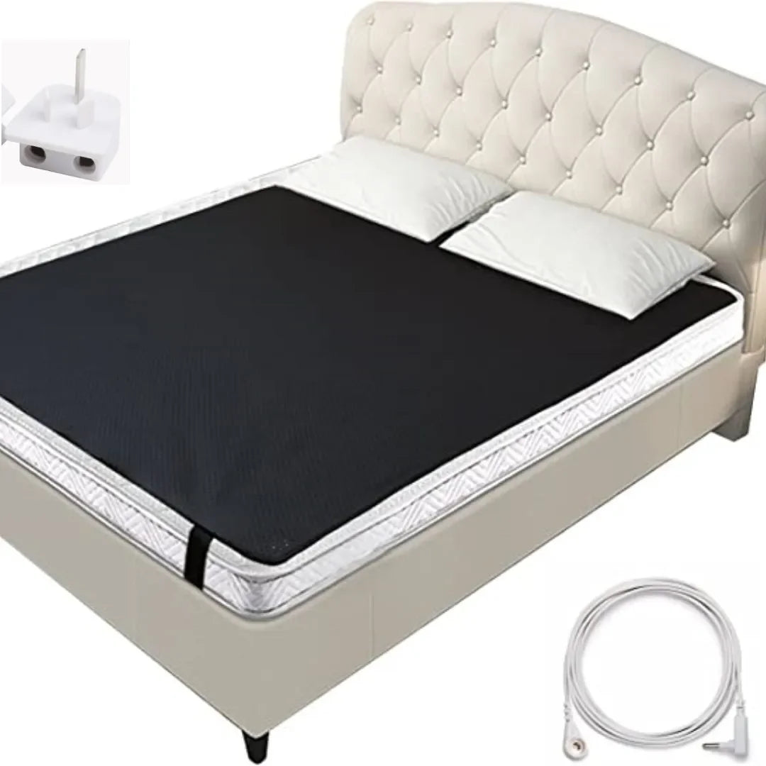 Grounding Leather Conductive Mattress Pad for Better Sleep & Reduce Stress