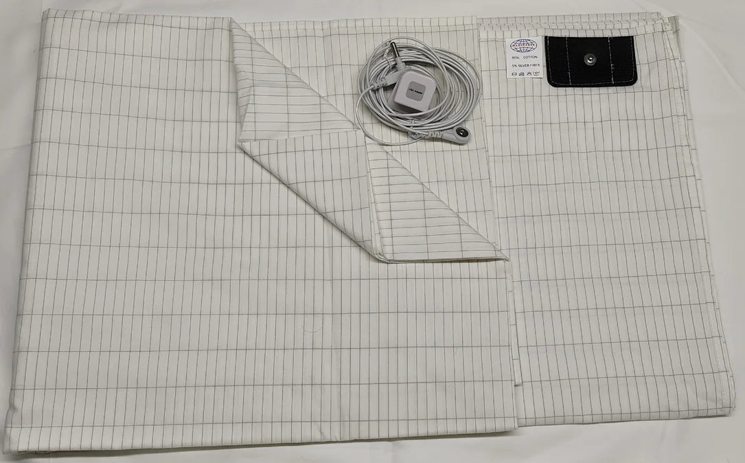 Grounding Bed Sheet With 5% Conductive Silver Fiber Organic Cotton