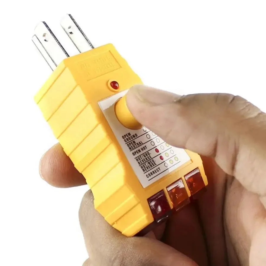 Portable Plug Outlet Circuit Tester for Grounding