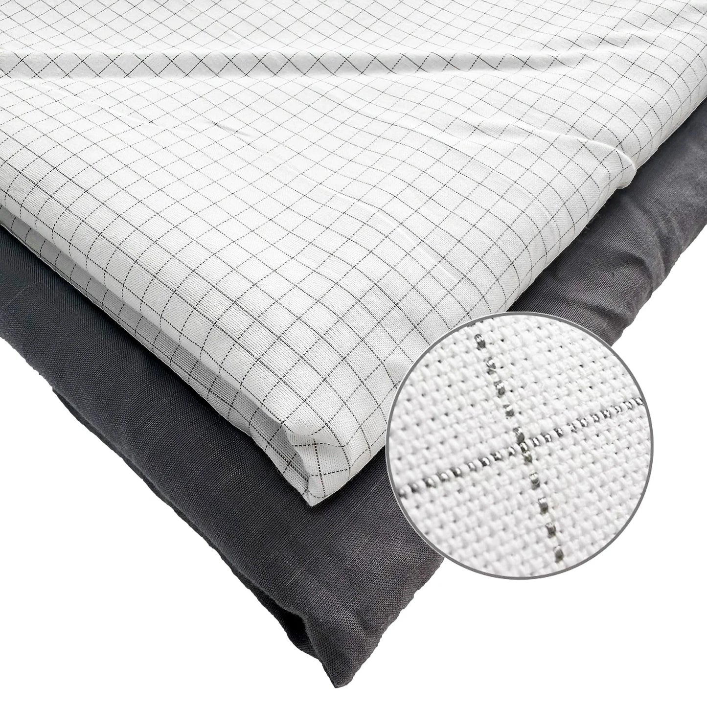 Grounding Bed Sheet With 10% Conductive Silver Fiber Organic Cotton