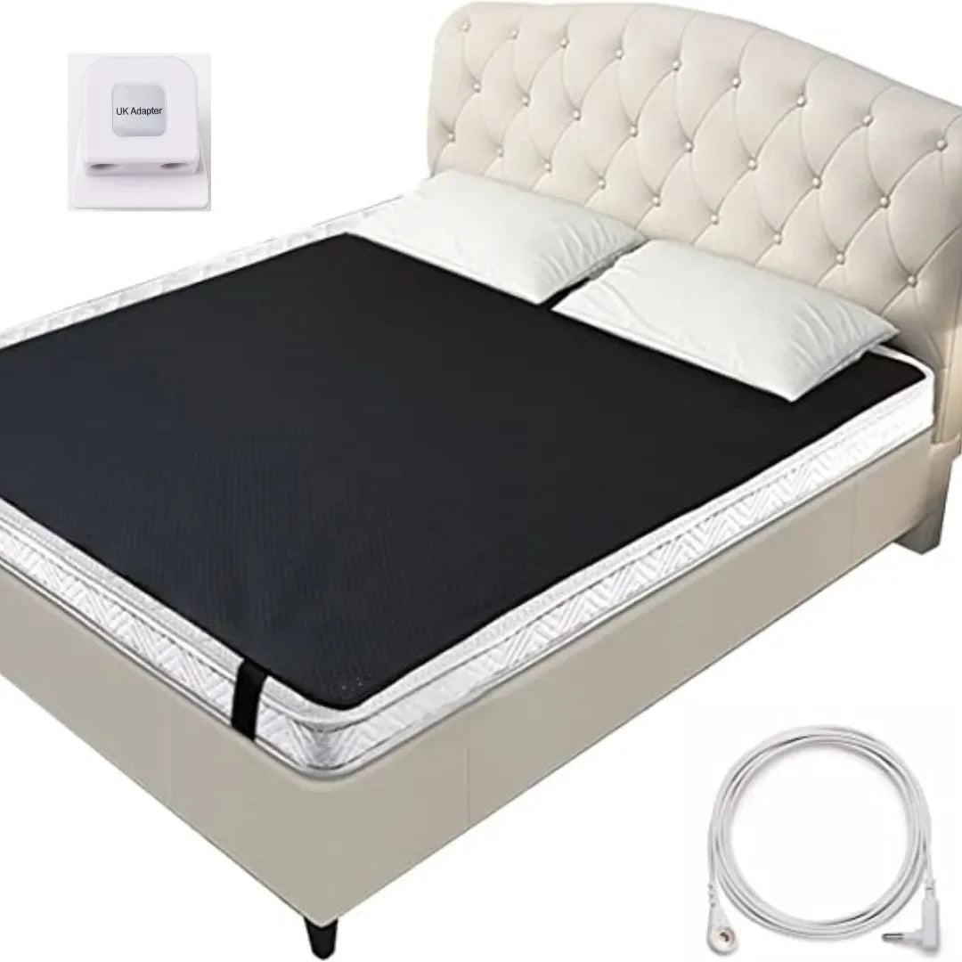 Grounding Leather Conductive Mattress Pad for Better Sleep & Reduce Stress