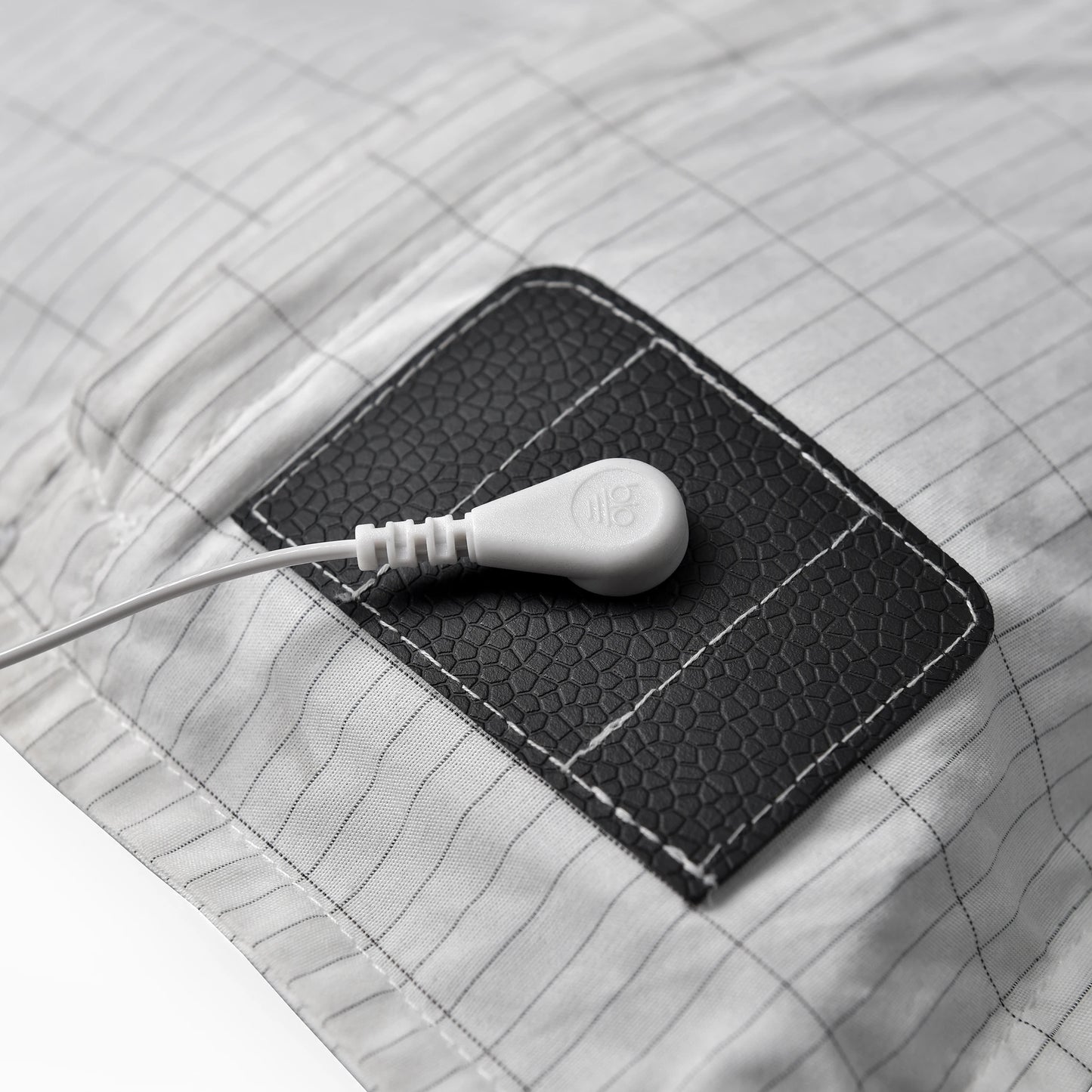 Grounding Pillow Case With Conductive Silver Fiber Organic Cotton Earthing