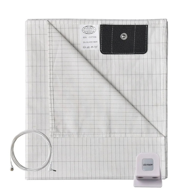 Grounding Bed Sheet With 5% Conductive Silver Fiber Organic Cotton