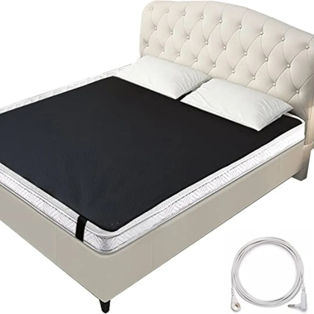 Grounding Leather Conductive Mattress Pad for Better Sleep & Reduce Stress