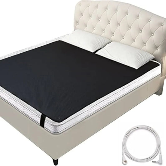 Grounding Leather Conductive Mattress Pad for Better Sleep & Reduce Stress
