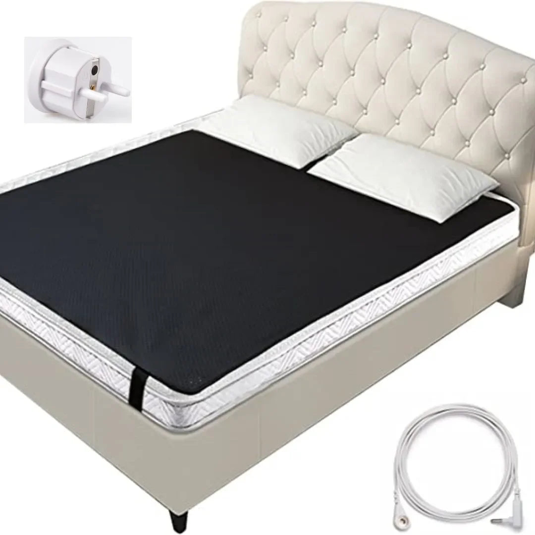 Grounding Leather Conductive Mattress Pad for Better Sleep & Reduce Stress